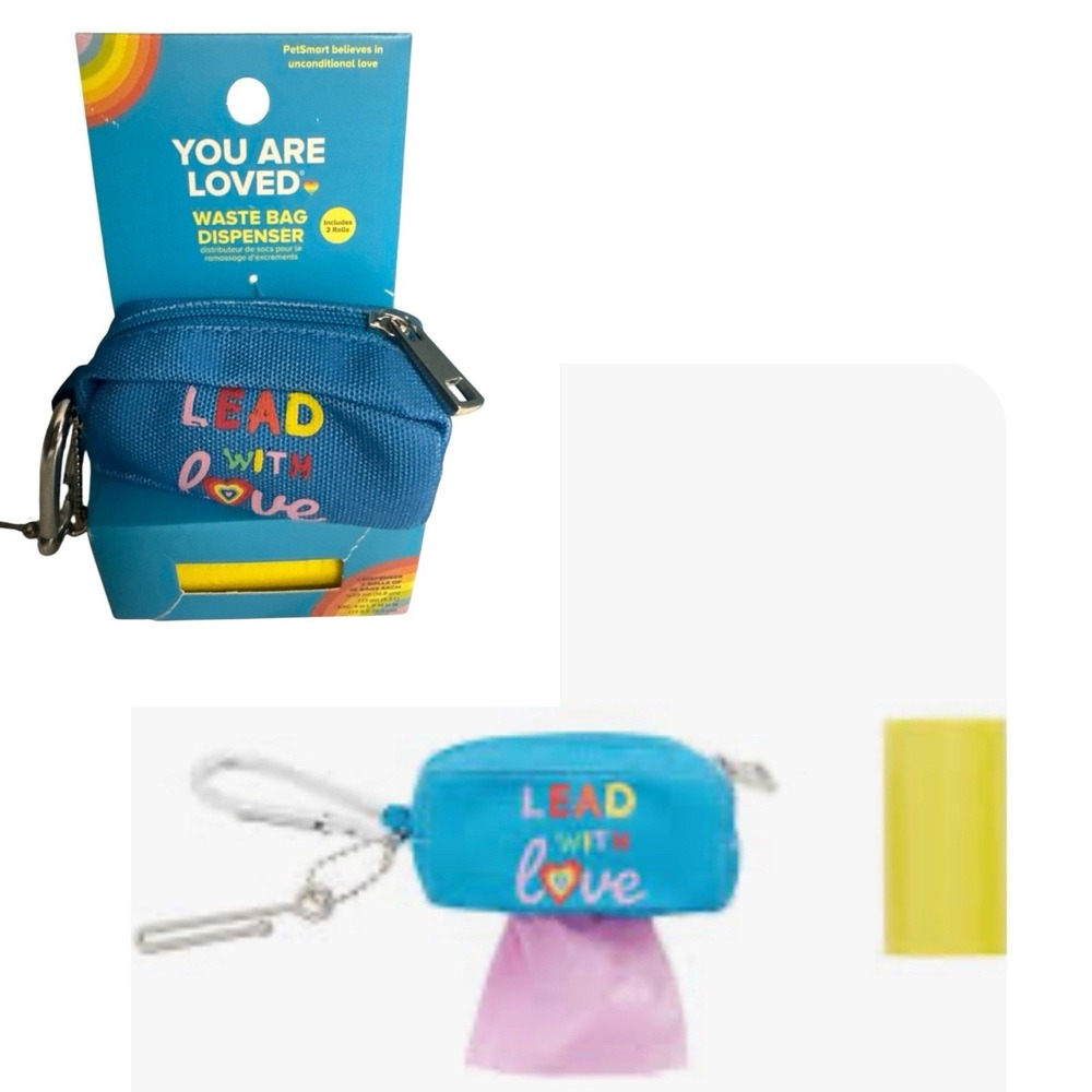 Top Paw Pride YOU ARE LOVED Dog Animal Waste Bag‎ Dispenser Poop LEAD With LOVE